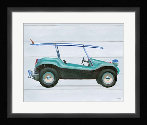 Framed Beach Ride IX Print