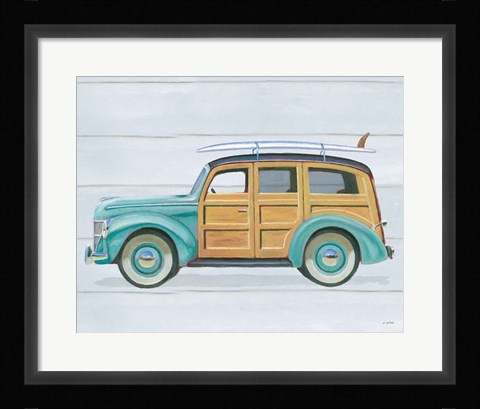 Framed Beach Ride VIII Print