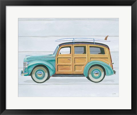 Framed Beach Ride VIII Print