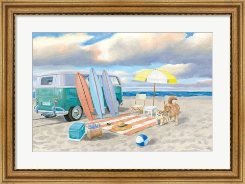 Framed Beach Ride II Print