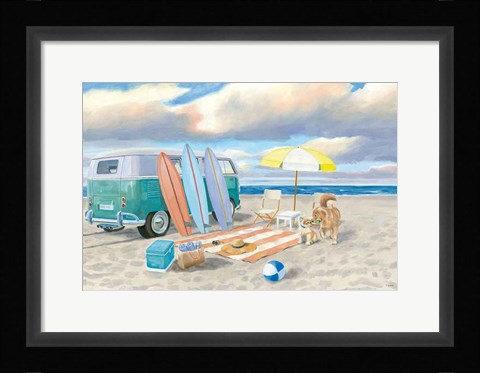Framed Beach Ride II Print