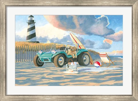 Framed Beach Ride IV Print