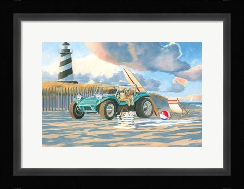 Framed Beach Ride IV Print