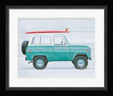 Framed Beach Ride VII Print