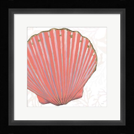 Framed Shimmering Shells XI Print