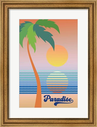 Framed Paradise Clean Print