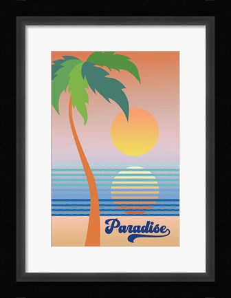 Framed Paradise Clean Print