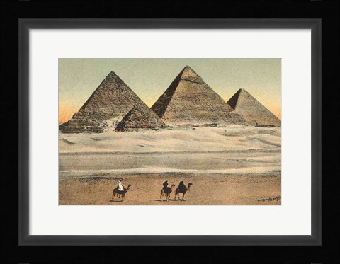 Framed Cairo Pyramids Print