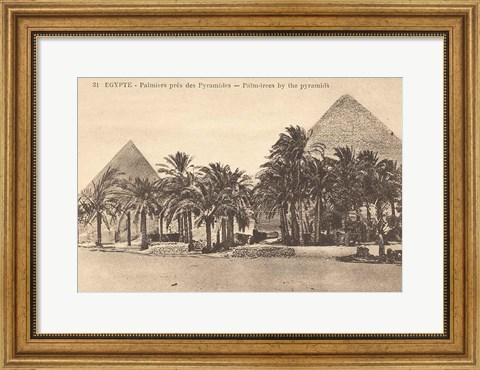 Framed Egypt Postcard II Print