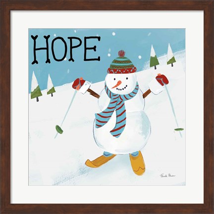 Framed Snowman Snowday V Print