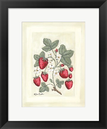 Framed Sweet Summer Strawberries I Print