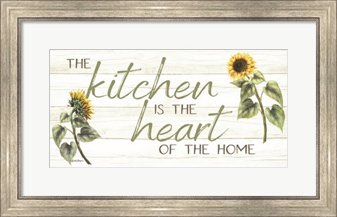 Framed Kitchen is the Heart of the Home Print