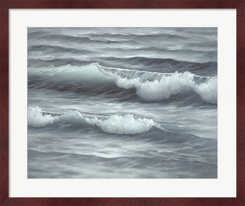 Framed Waves Print