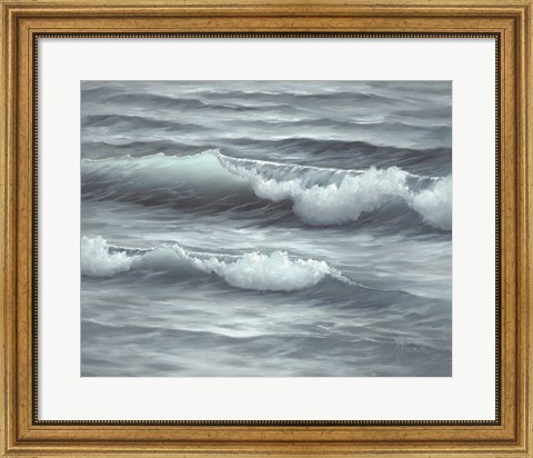 Framed Waves Print