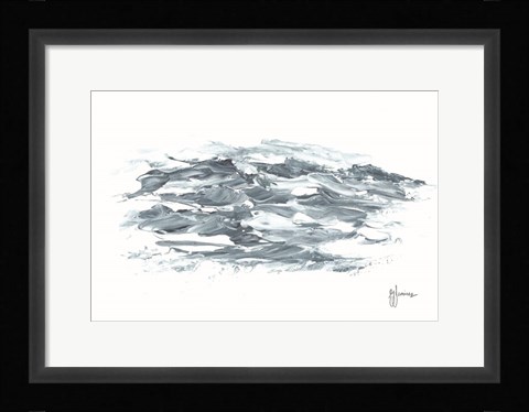 Framed Turbulent Waters I Print