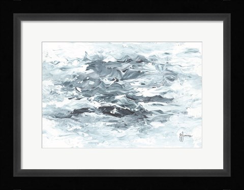 Framed Turbulent Waters II Print