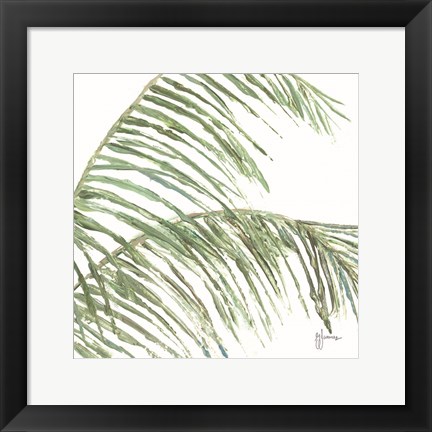 Framed Two Palm Fronds I Print