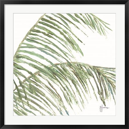 Framed Two Palm Fronds I Print