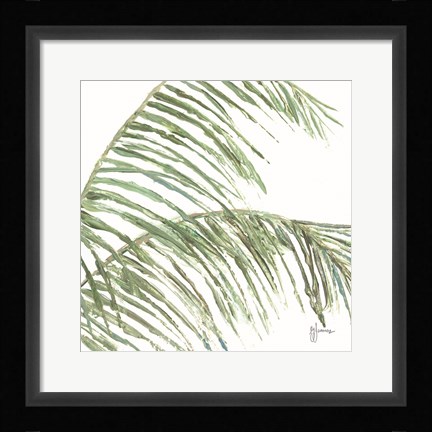 Framed Two Palm Fronds I Print