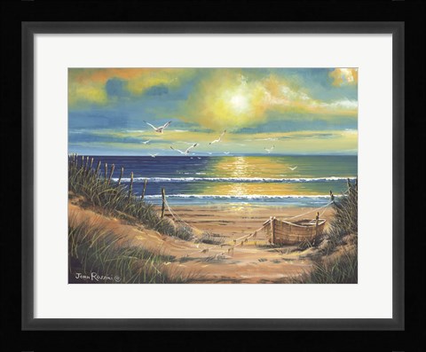 Framed Tranquil Sunset Print