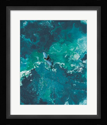 Framed Blue Peace Print