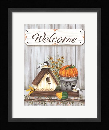 Framed Welcome Fall Print