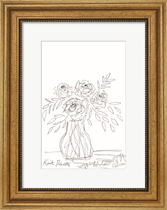Framed Urban Living Requires Flowers Print