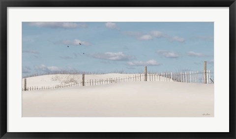 Framed White Sandy Shore Print