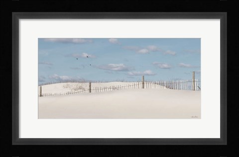 Framed White Sandy Shore Print