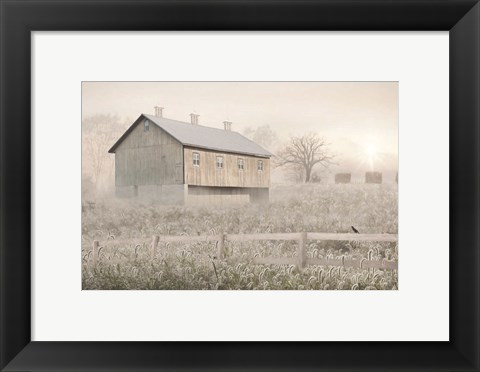 Framed Dewy Country Morning Print