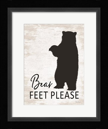 Framed Bear Feet Please Print