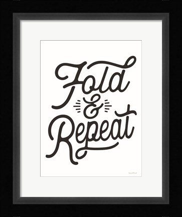Framed Fold &amp; Repeat Print