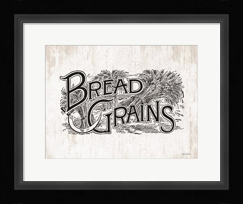 Framed Bread Grains Print