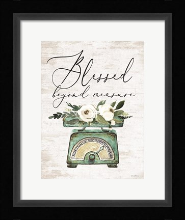 Framed Blessed Beyond Measure Print