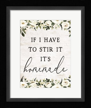 Framed Homemade Print