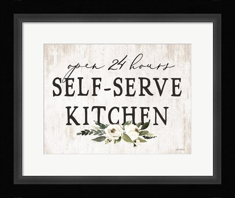 Framed Self-Serve Kitchen Print