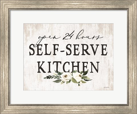 Framed Self-Serve Kitchen Print