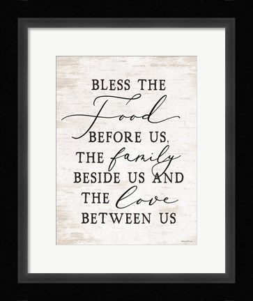 Framed Bless the Food Before Us Print