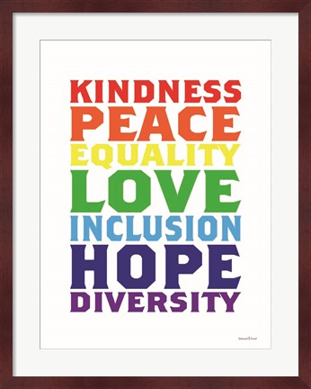Framed Rainbow Equality Print