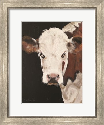 Framed Portrait of a Hereford Print