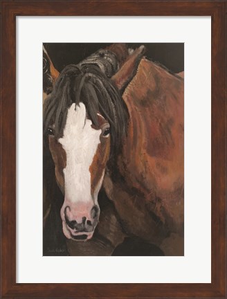 Framed Horse Portrait I Print