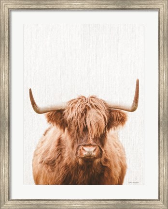 Framed Cow Portrait Print