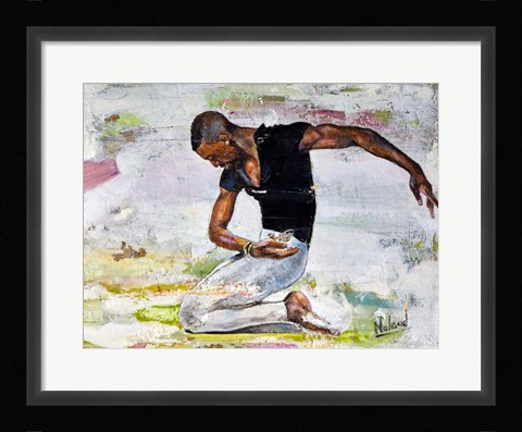 Framed Careful Sparrow Print