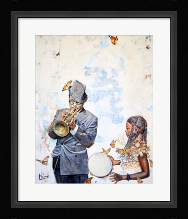 Framed Voodoo In The Vibes Print