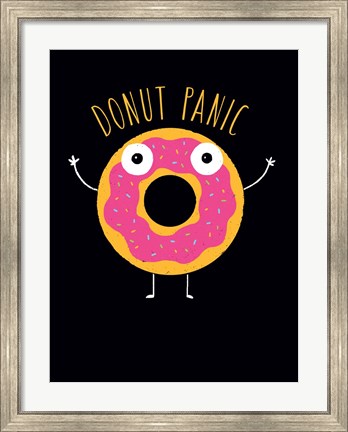 Framed Donut Panic Print