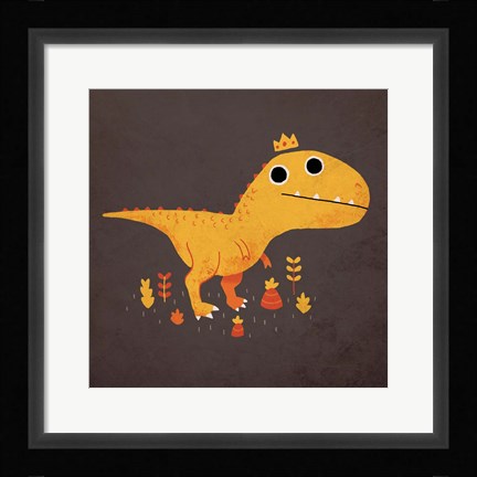 Framed Tyrant Lizard King Print