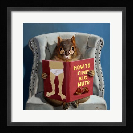 Framed Nut Collecting Print