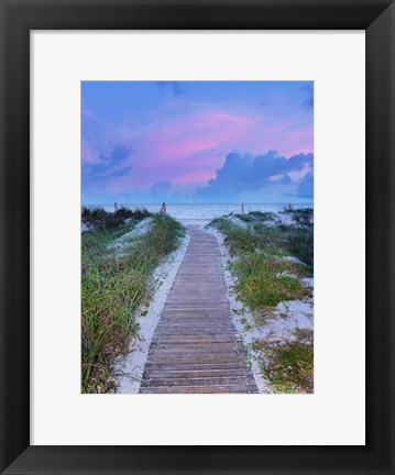 Framed Sunrise Walk Print