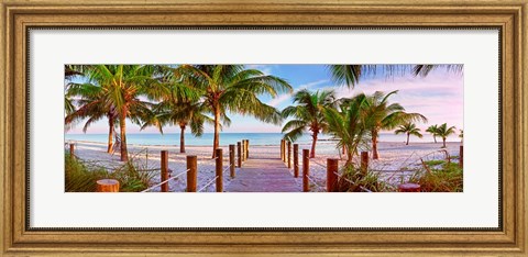 Framed Swathers Beach Print