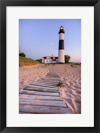 Framed Big Sable Point Lighthouse Print